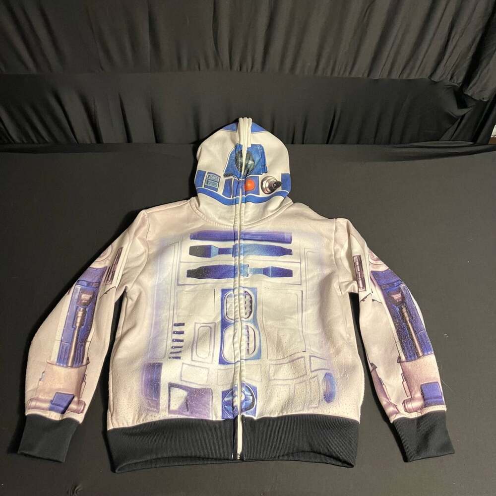 Star Wars R2-D2 Zip Up Hoodie Size SM